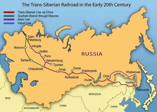 西伯利亚大铁路全长图片
