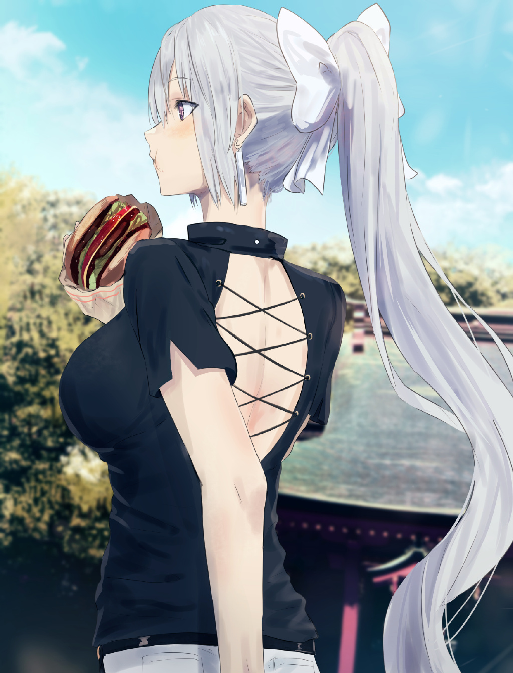 二次元美少女「第4期」银发jk!《彩虹社》樋口枫壁纸特辑