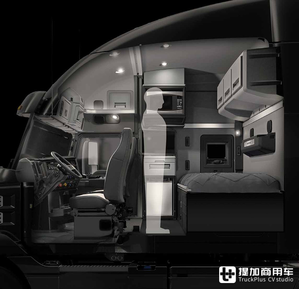 最豪华的卡车生活舱之一,美国最热销的8级重卡,马克anthem实拍