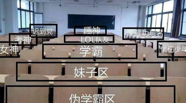 学霸区座位图片