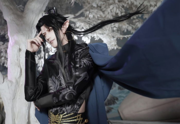 熊叔最新cos来袭,携手夕楼再度"复活"角色,魔尊夜漓我可以