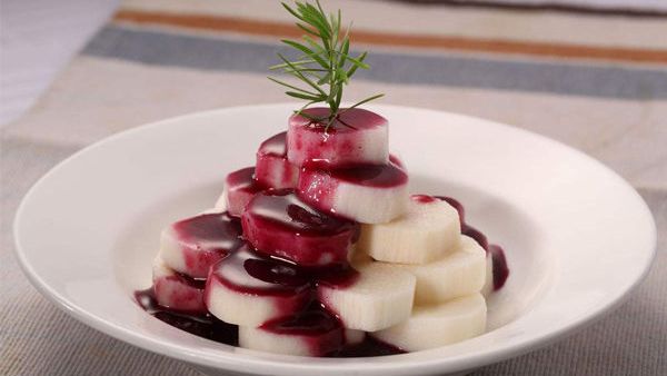 山药好吃营养多,最好吃的做法莫过于蓝莓山药啦