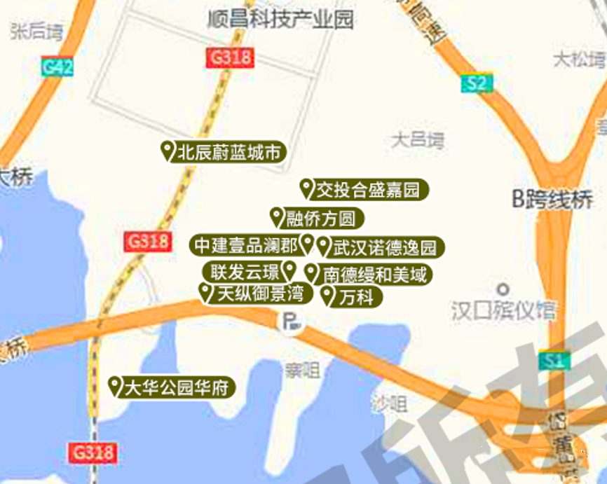 黄陂横店地图图片