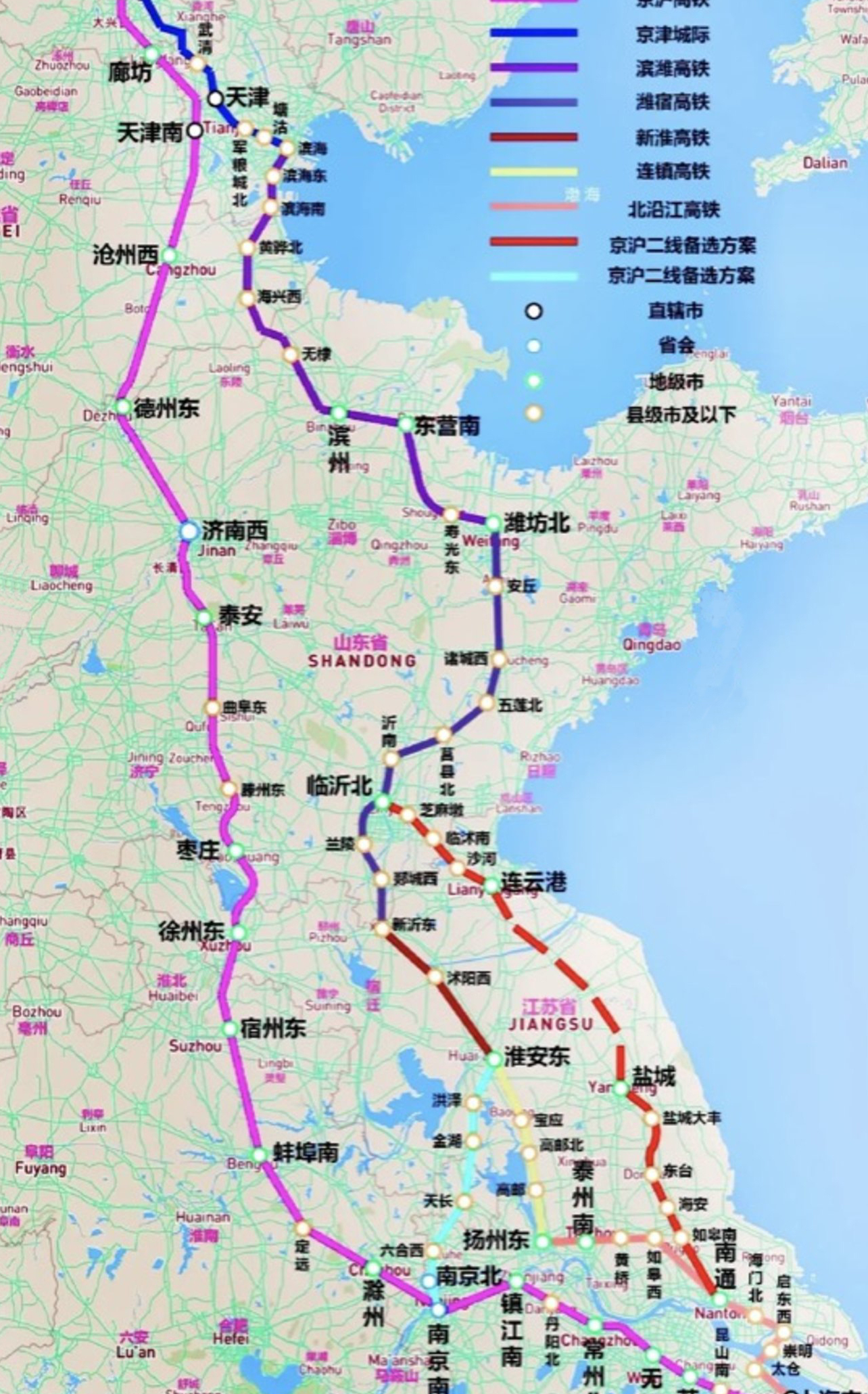 京沪高铁线路地图图片