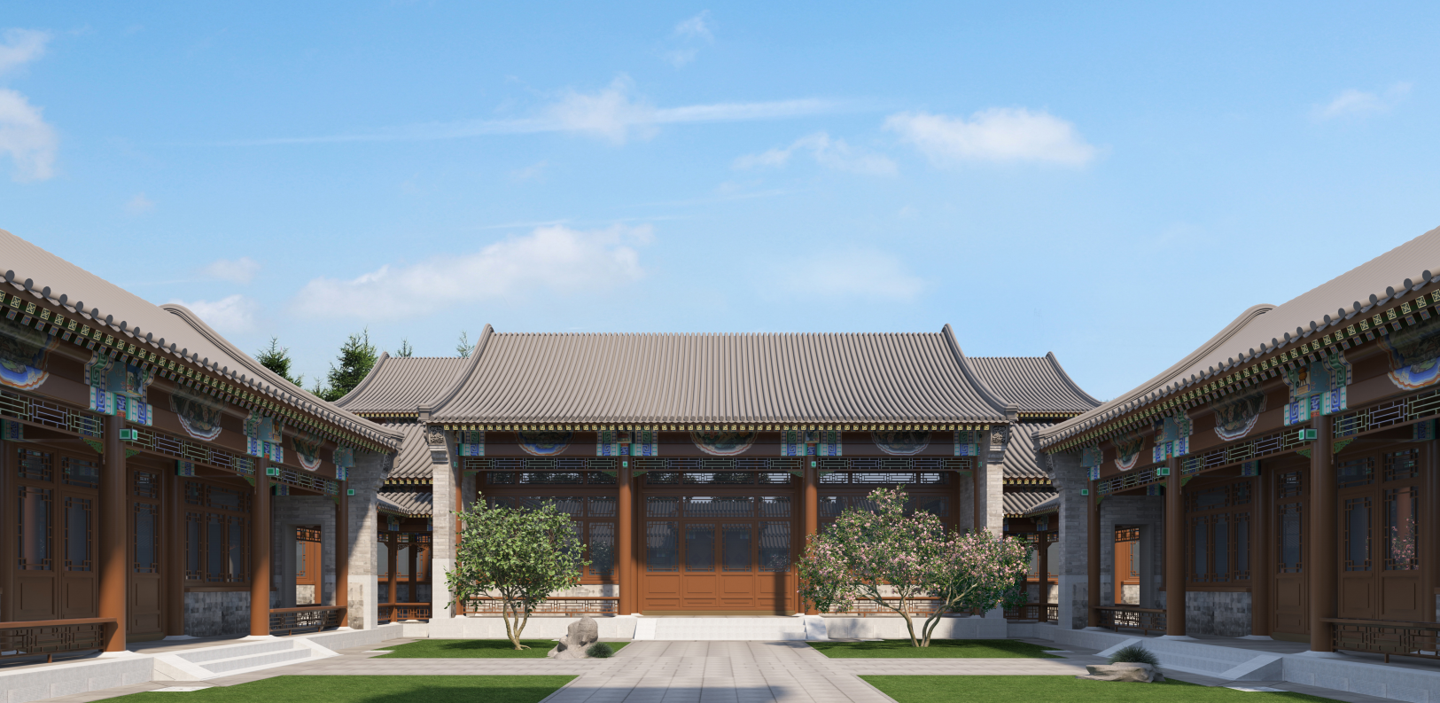 北京四合院:大门,垂花门,正房,厢房,倒座房,后照房