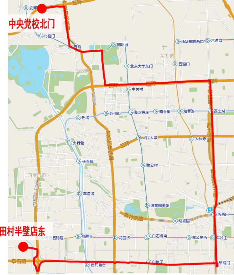 北京973路公交车路线图图片