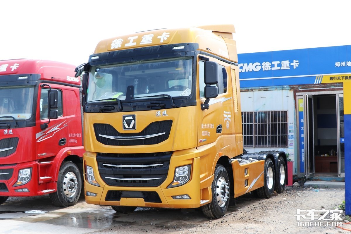 550马力配amt和液缓,徐工漢風p9牵引车还有豪华内饰