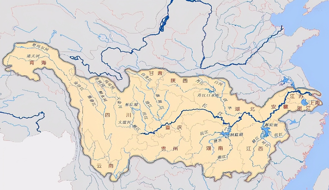 划江而治南北地区地图图片