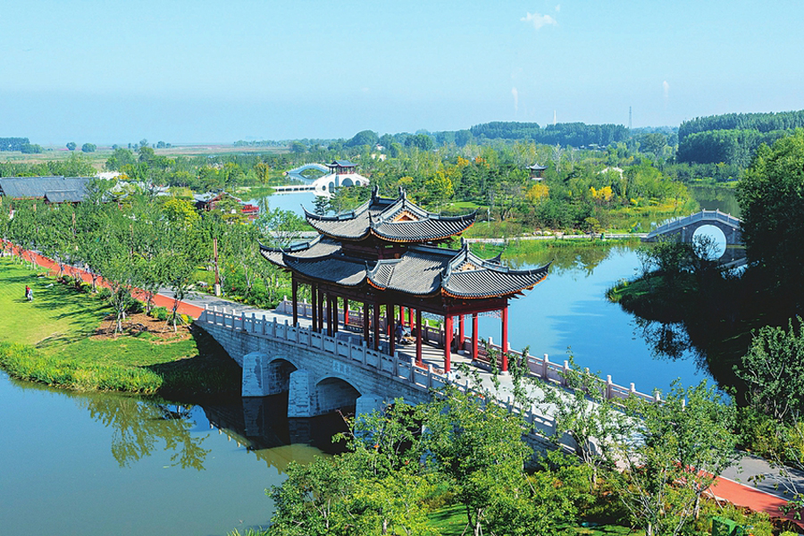 图为:长治漳泽湖国家城市湿地公园一隅 孙兵兵 摄