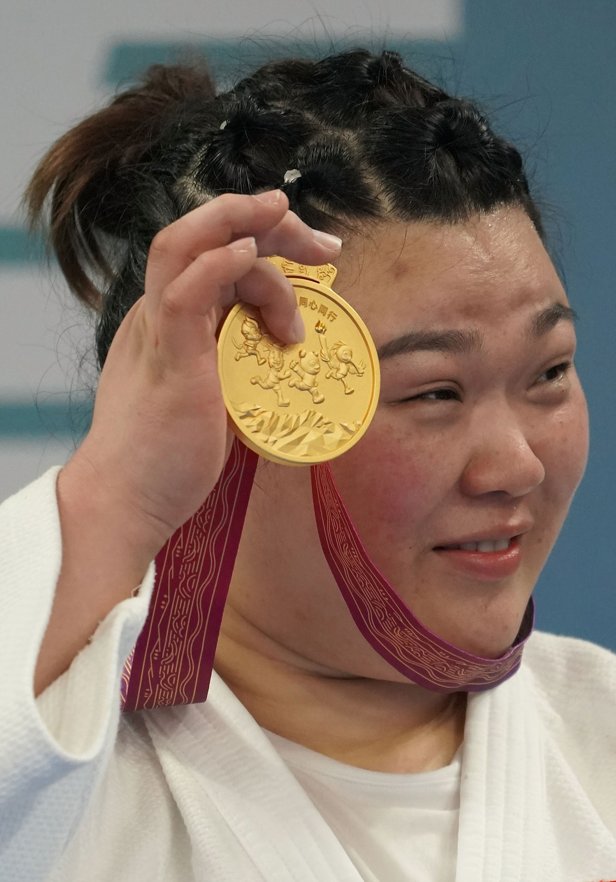 柔道——辽宁队宿欣夺得女子78公斤以上级冠军