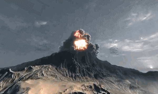 tips:火山喷发volcanic eruption,地质学专业术语,是一种奇特的地质