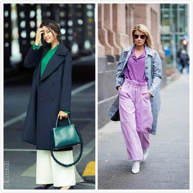 秋天少穿黑白灰,这2种颜色加在一起穿,叫:看着就很"精致"!