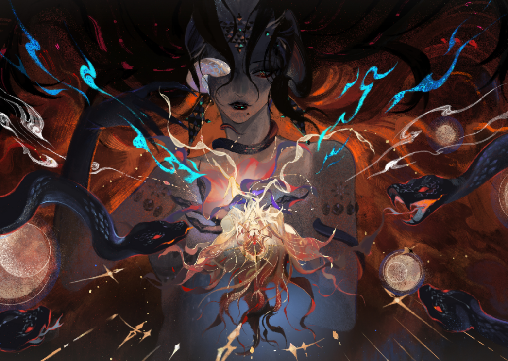 一笔搞定阴阳师23年10月神秘图案 估计ssr伊邪那美要实装了