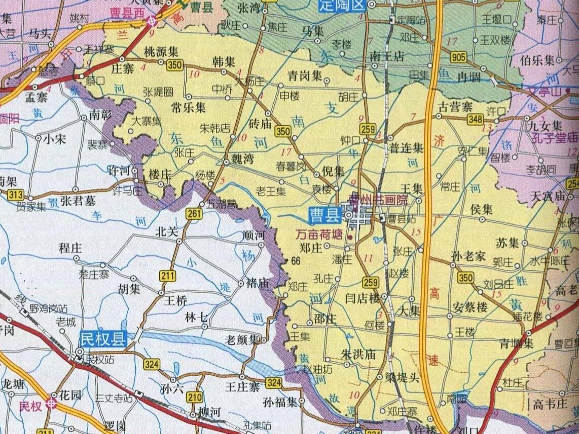 曹县街道办事处区域图图片