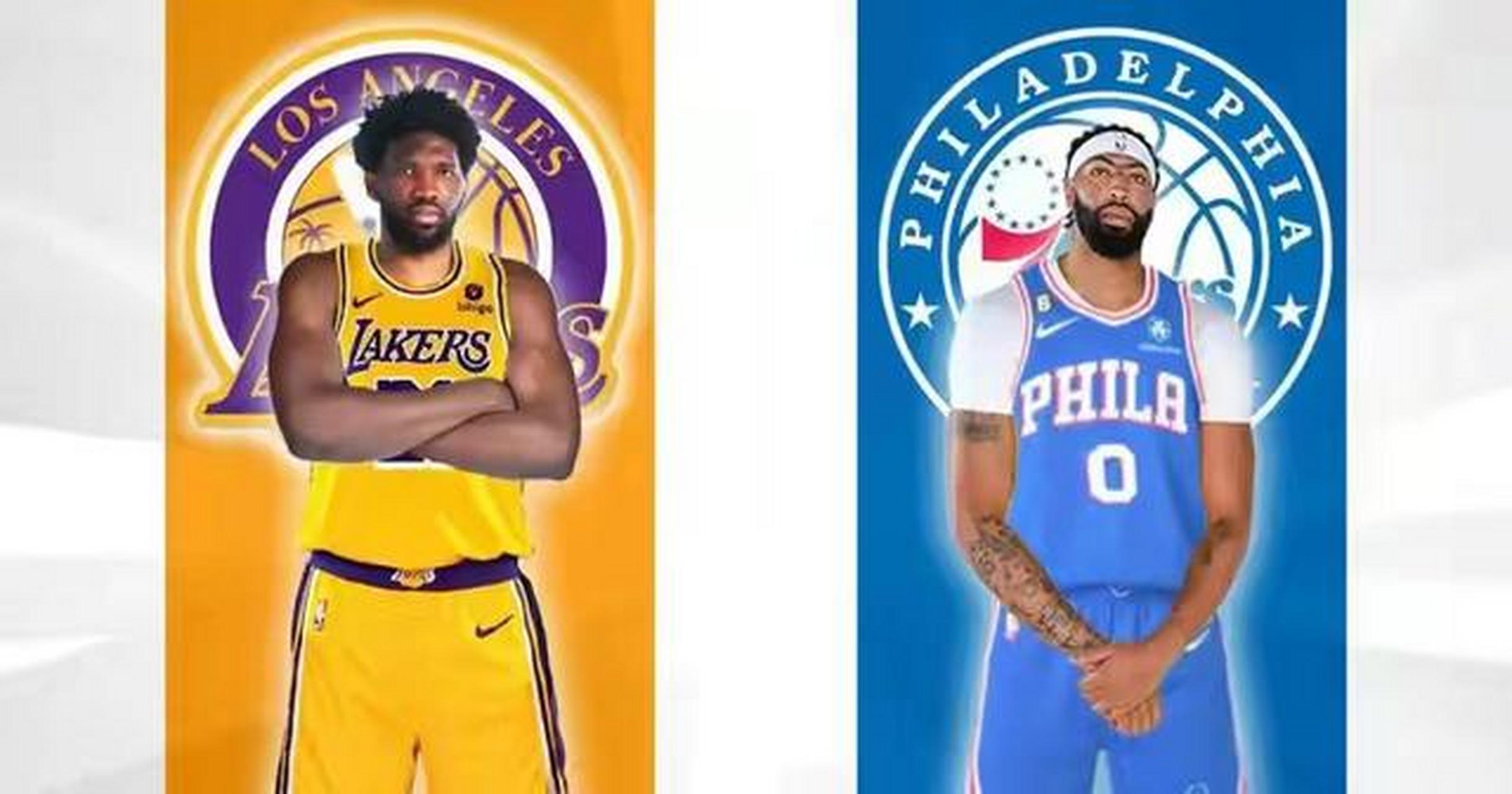 恩比德或加盟湖人联手詹姆斯,戴维斯前往76人联手哈登  据nba记者