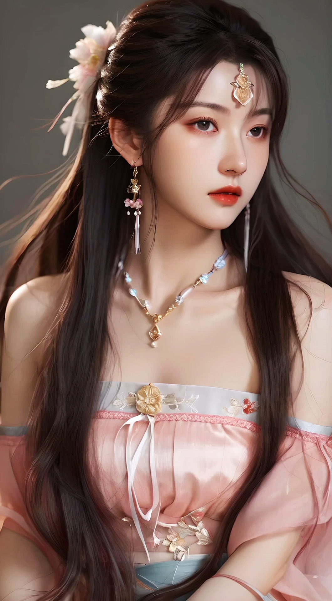 深邃眼眸的小姐姐异域风格古装汉服极美写真.