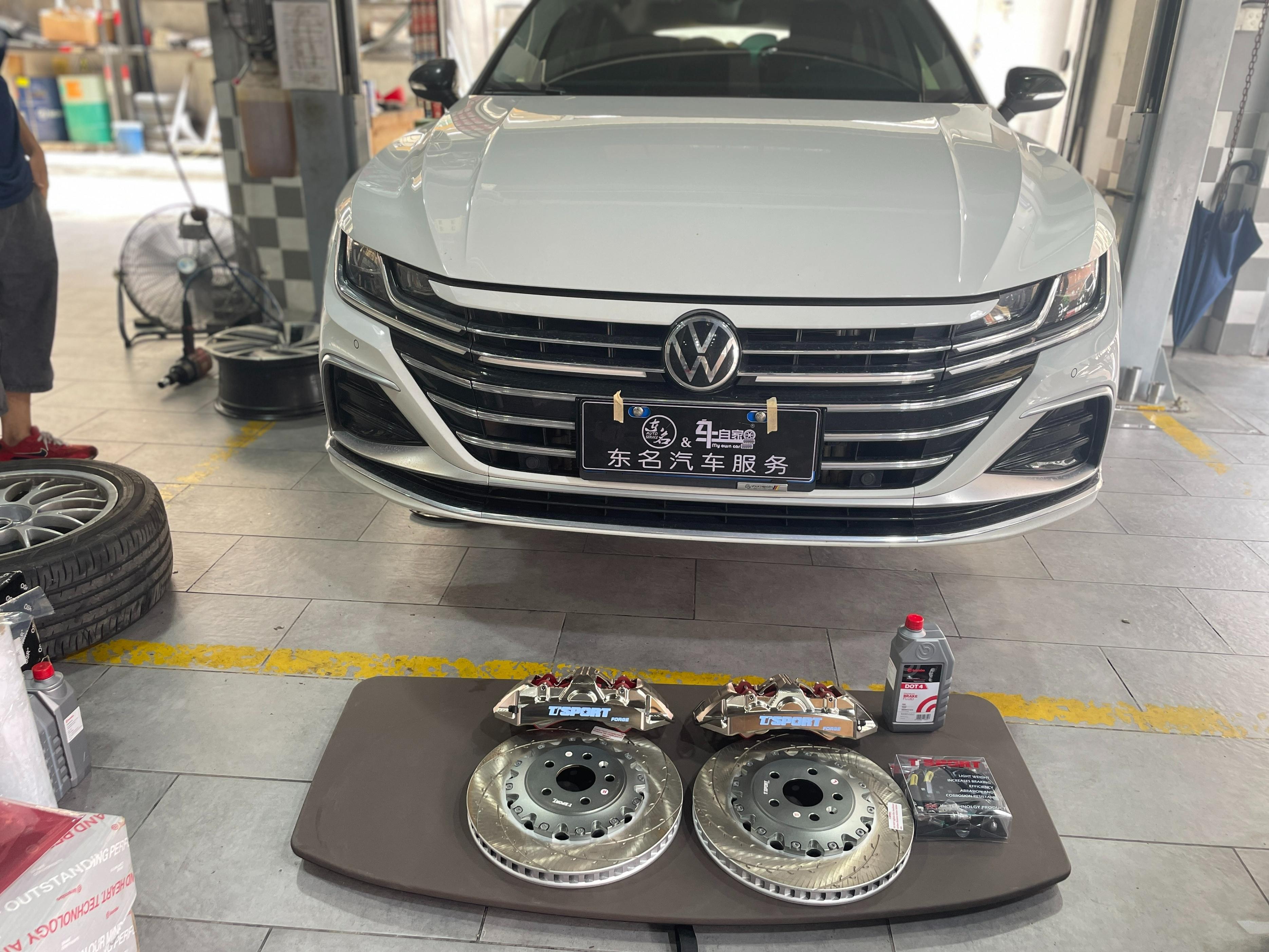 大众cc猎装版制动升级ttsport进化系列一体锻造卡钳