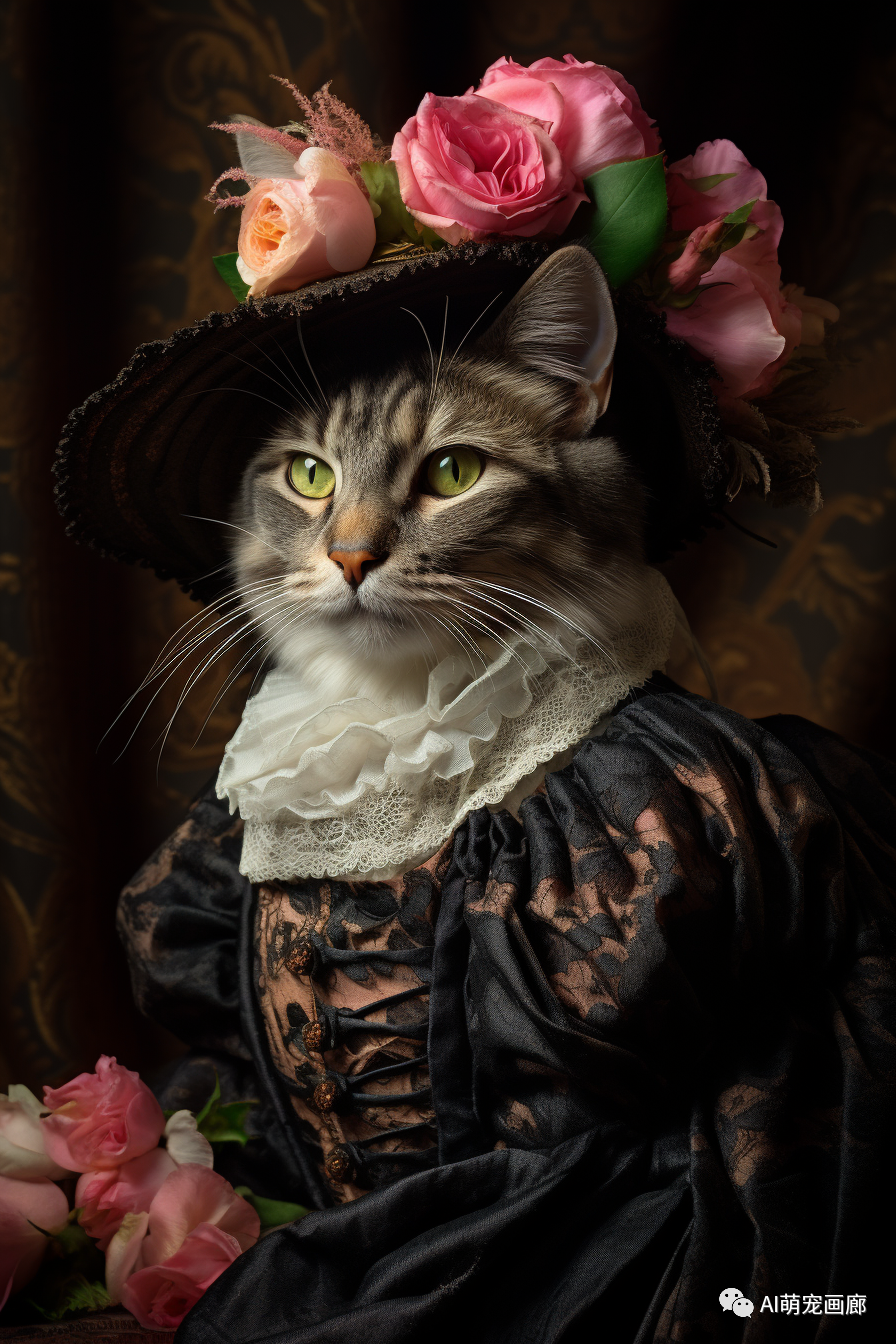 从未见过的高贵:12只猫咪穿上维多利亚礼服的精彩瞬间!