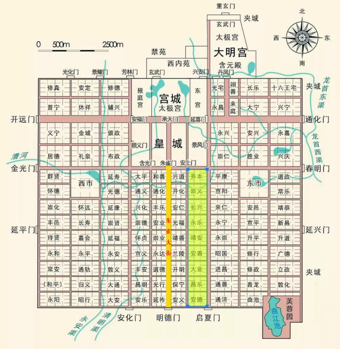 唐朝长安城有多少坊每个坊有多大如何布局一文详细了解