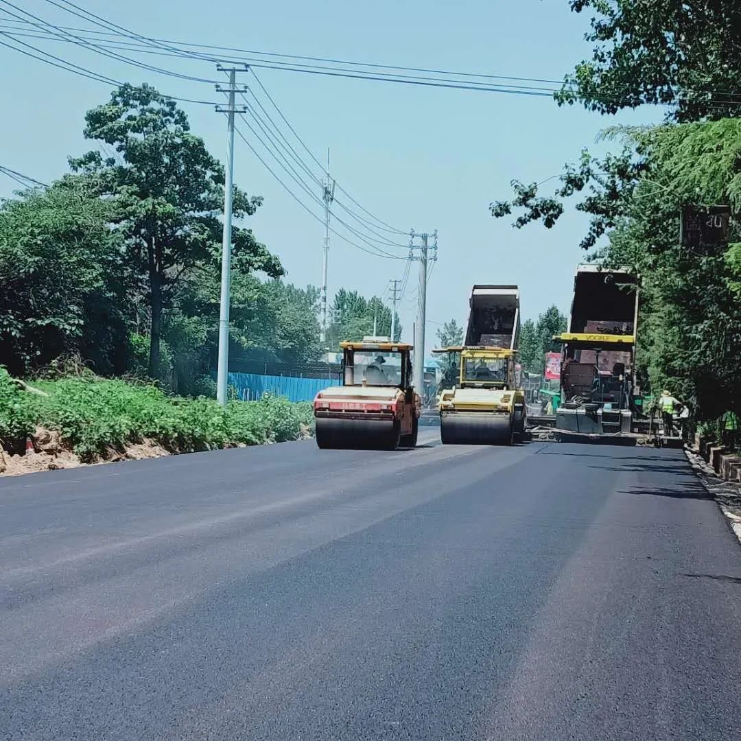 省道244三门峡市区至大坝段抢险项目沥青施工圆满完成