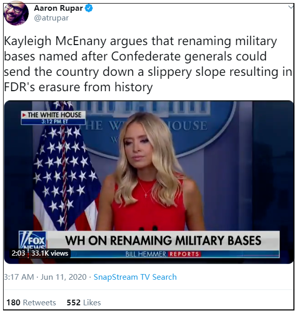 推荐示威抗议活动涉及美国10个军事基地,特朗普大怒:我不允许这么做!