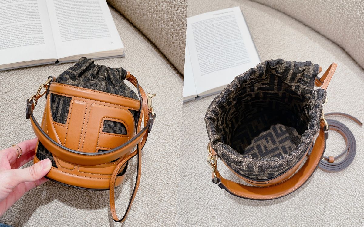 fendi包包官网2023夏季全新款式ff小水桶迷你包