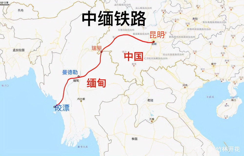 缅甸铁路网图片