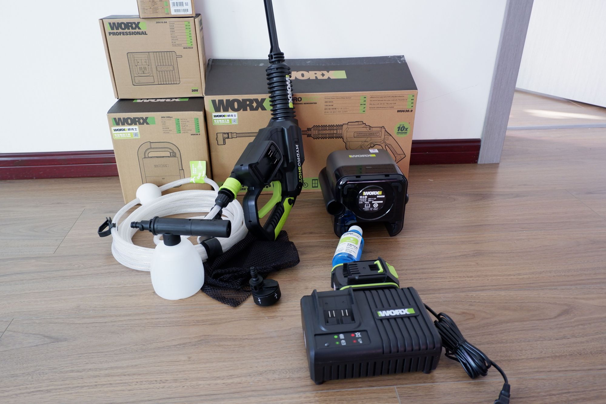 节约洗车费～威克士洗车机开箱