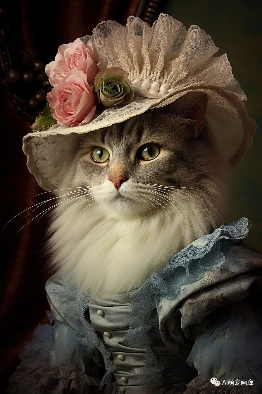 从未见过的高贵:12只猫咪穿上维多利亚礼服的精彩瞬间!