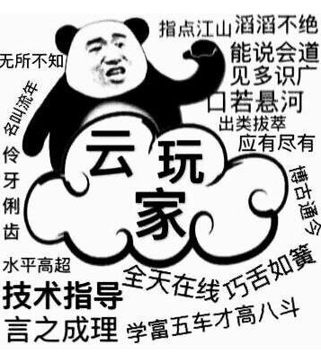 云玩家表情包图片