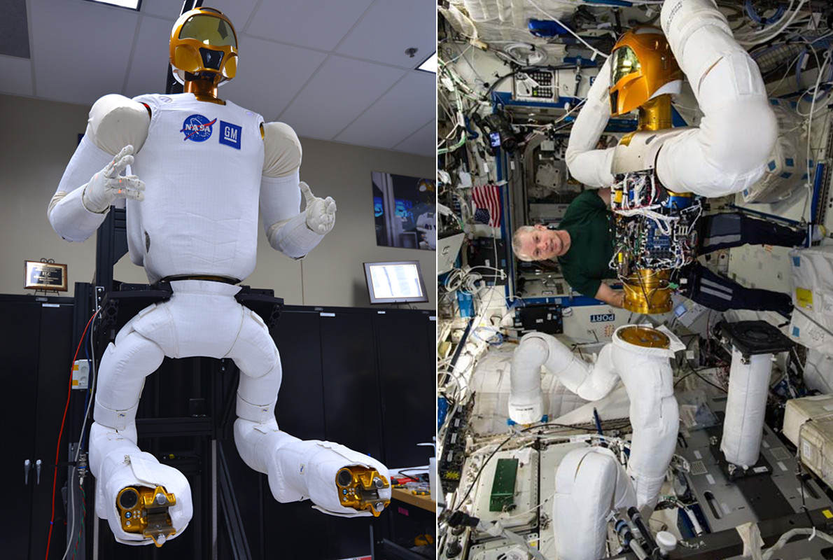 中国航天员出舱,美国却在用机器人代替宇航员,太空行走将过时?