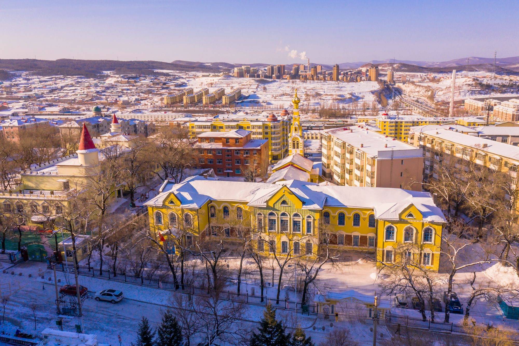 黑龙江边境小镇绥芬河,美丽的边境小城,感受冰天雪地中的浪漫