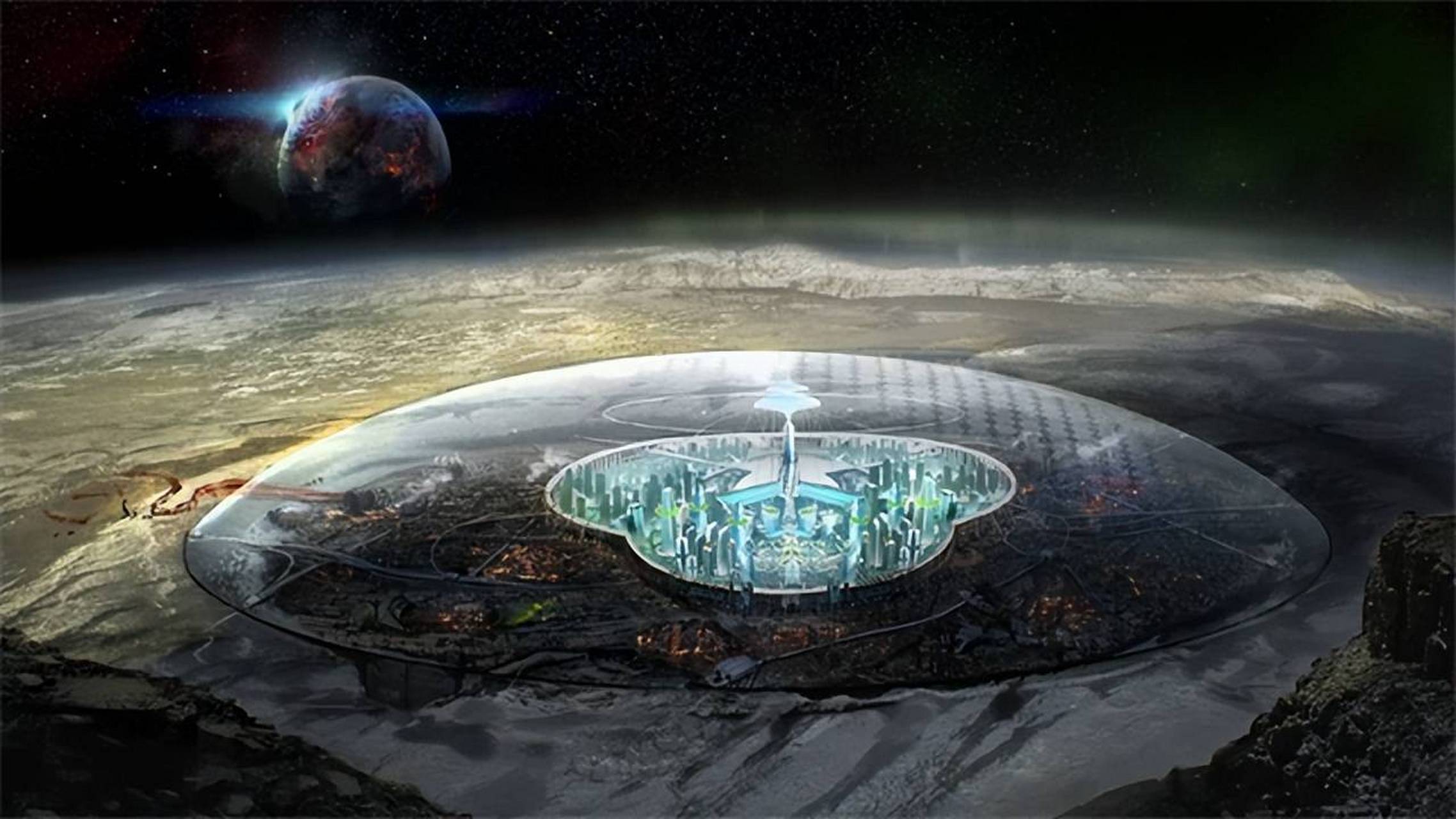 月球城市和基地.