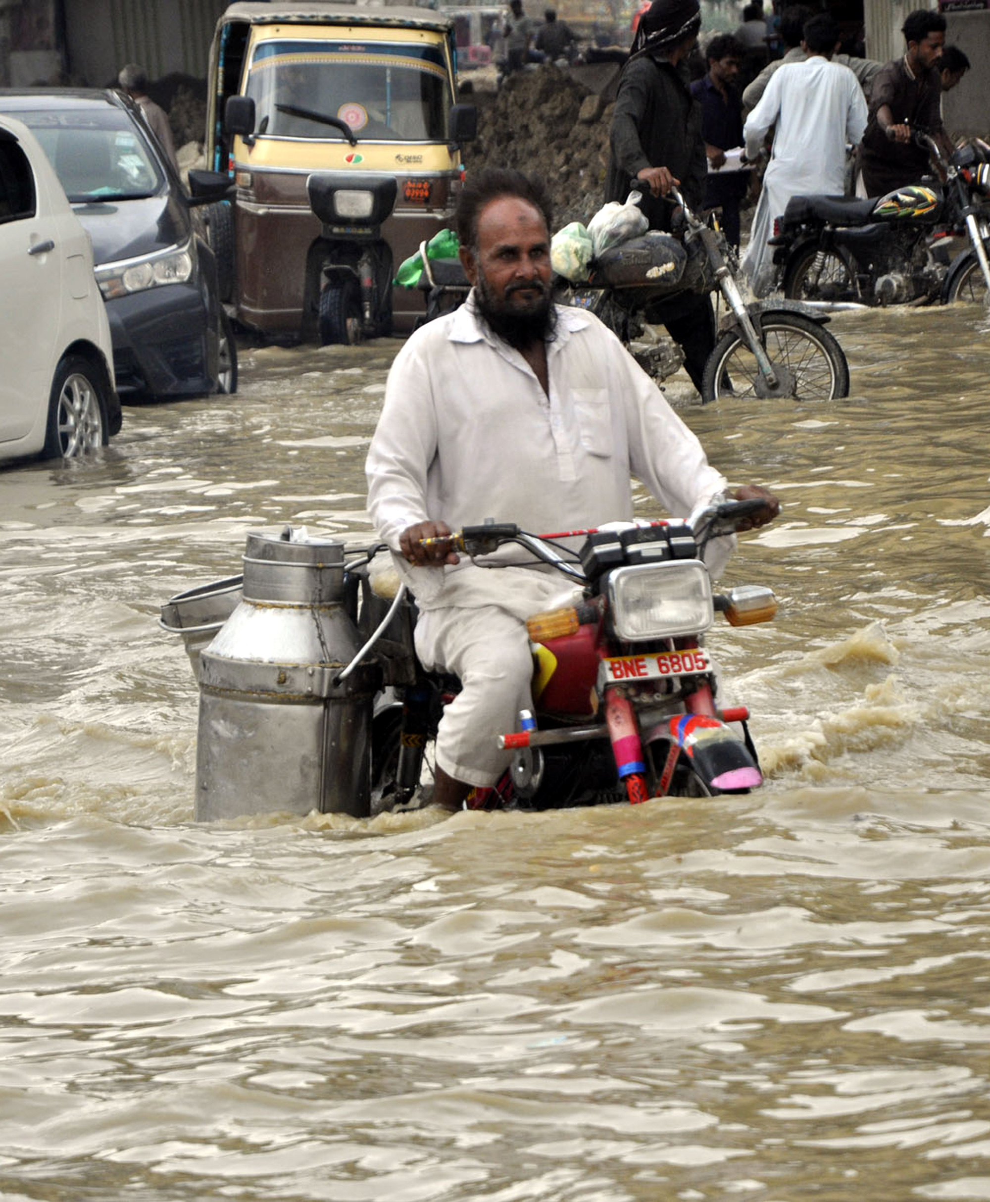 巴基斯坦遭遇强降雨