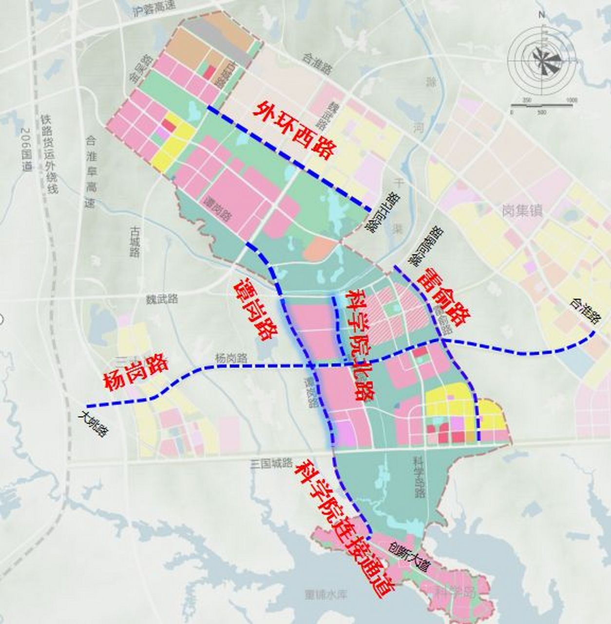 合肥大科学装置集中区将建6条道路,近期,合肥市城乡建设局精心组织