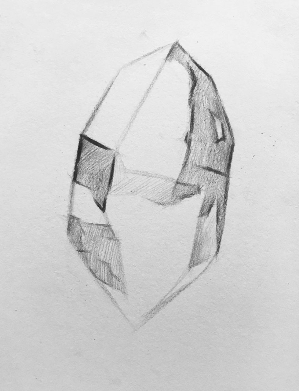 水晶步骤(细节训练) 这是一个透明的小物件,画这类