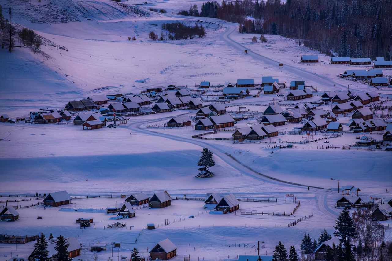 冬天的禾木村,有你期待的雪景