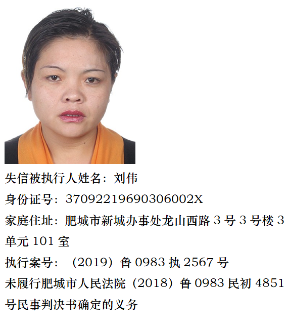 泰安实名曝光11名失信被执行人!