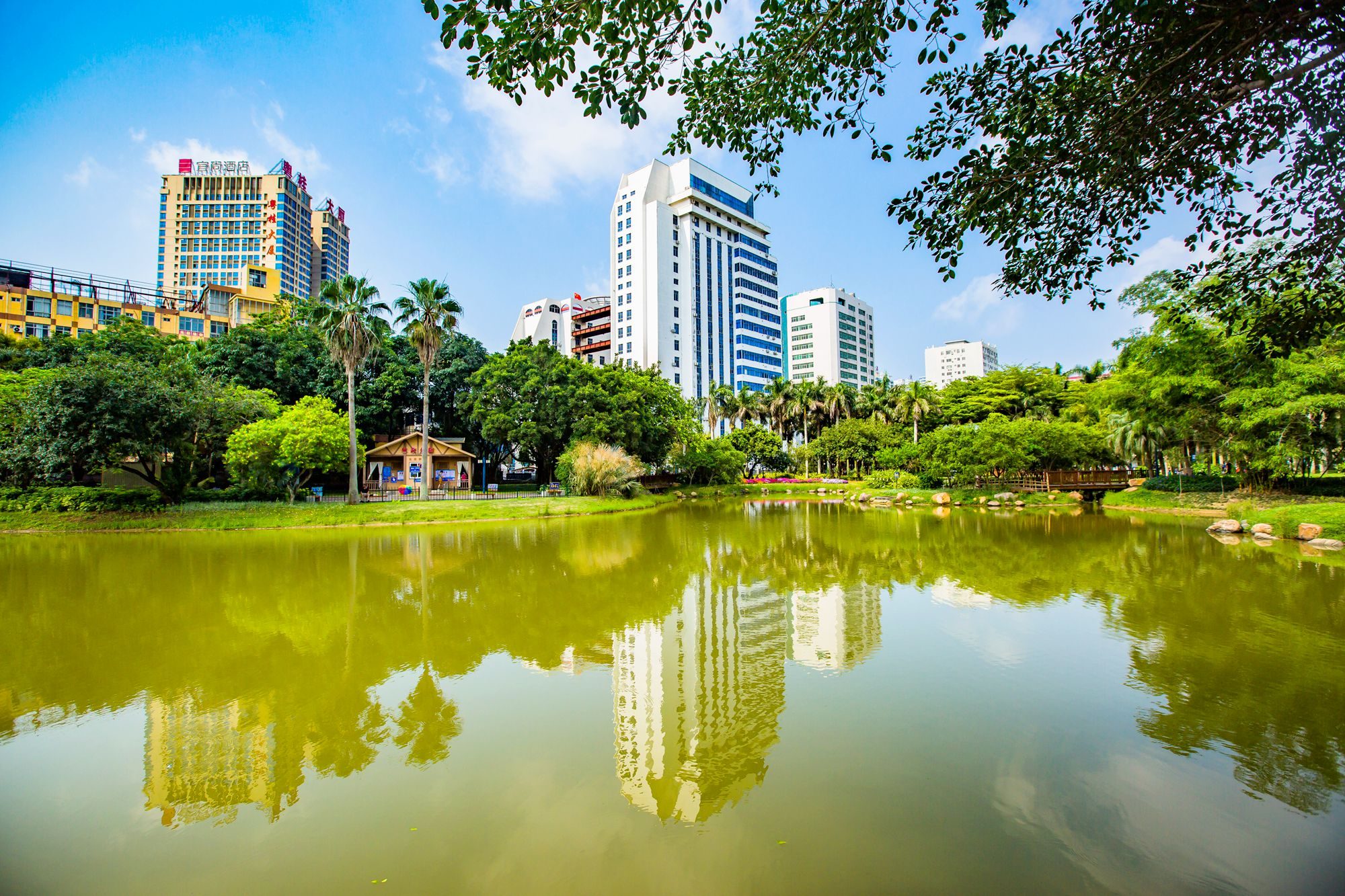 北海长青公园,风光旖旎,环境优美,是市民休闲娱乐的好去处