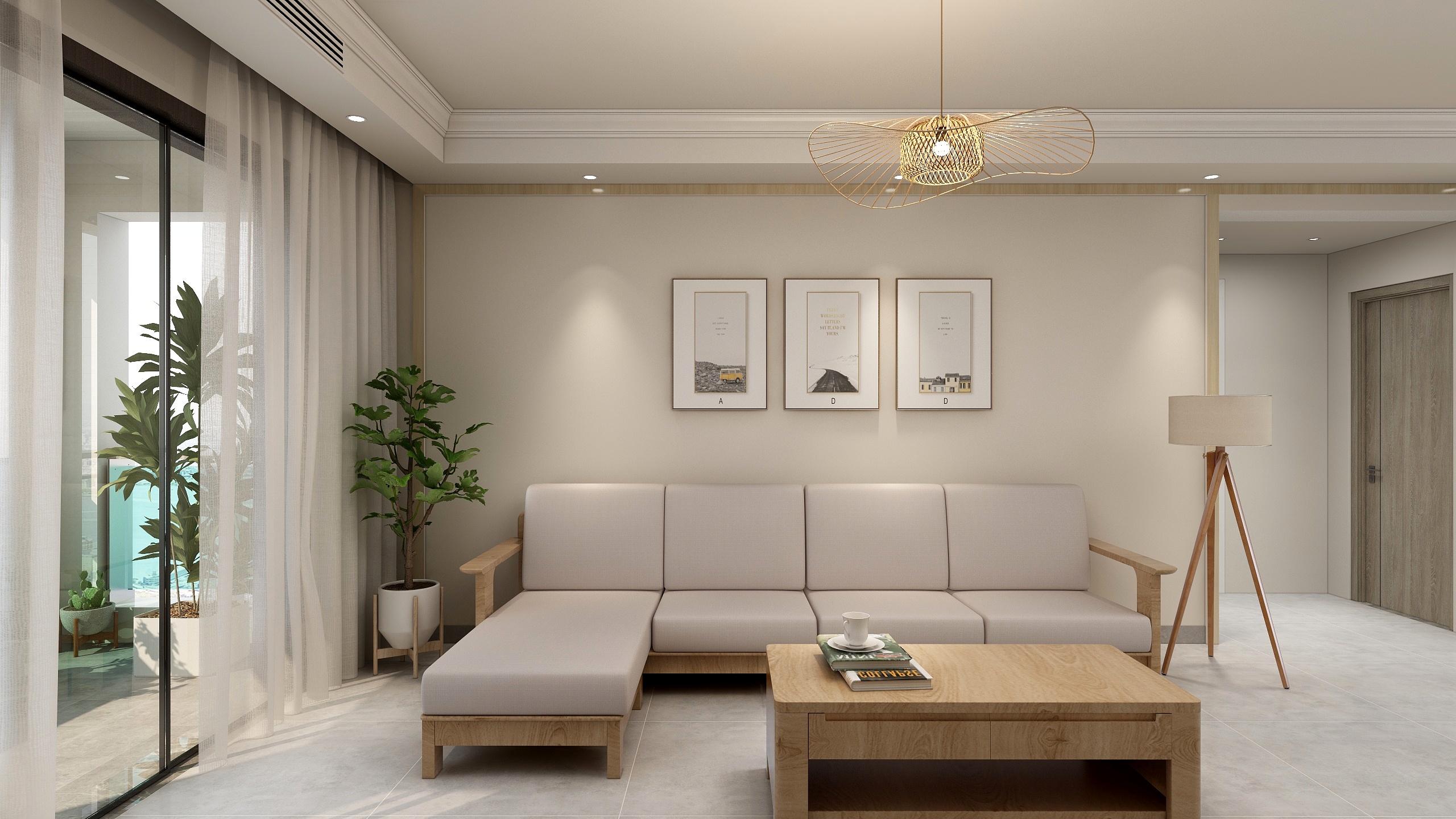 140平简约日式风四居