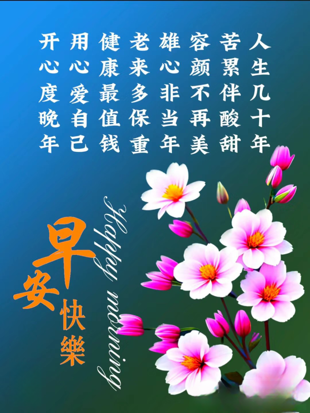 冬日清晨暖心的早上好问候祝福语