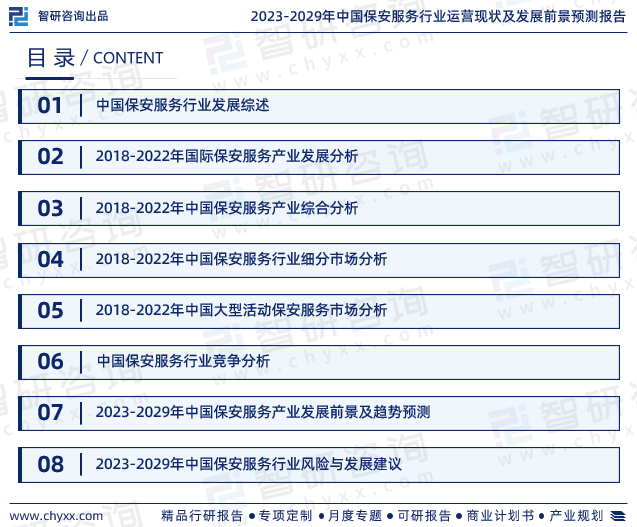 2023年保安服务行业发展现状调查,竞争格局及未来前景预测报告