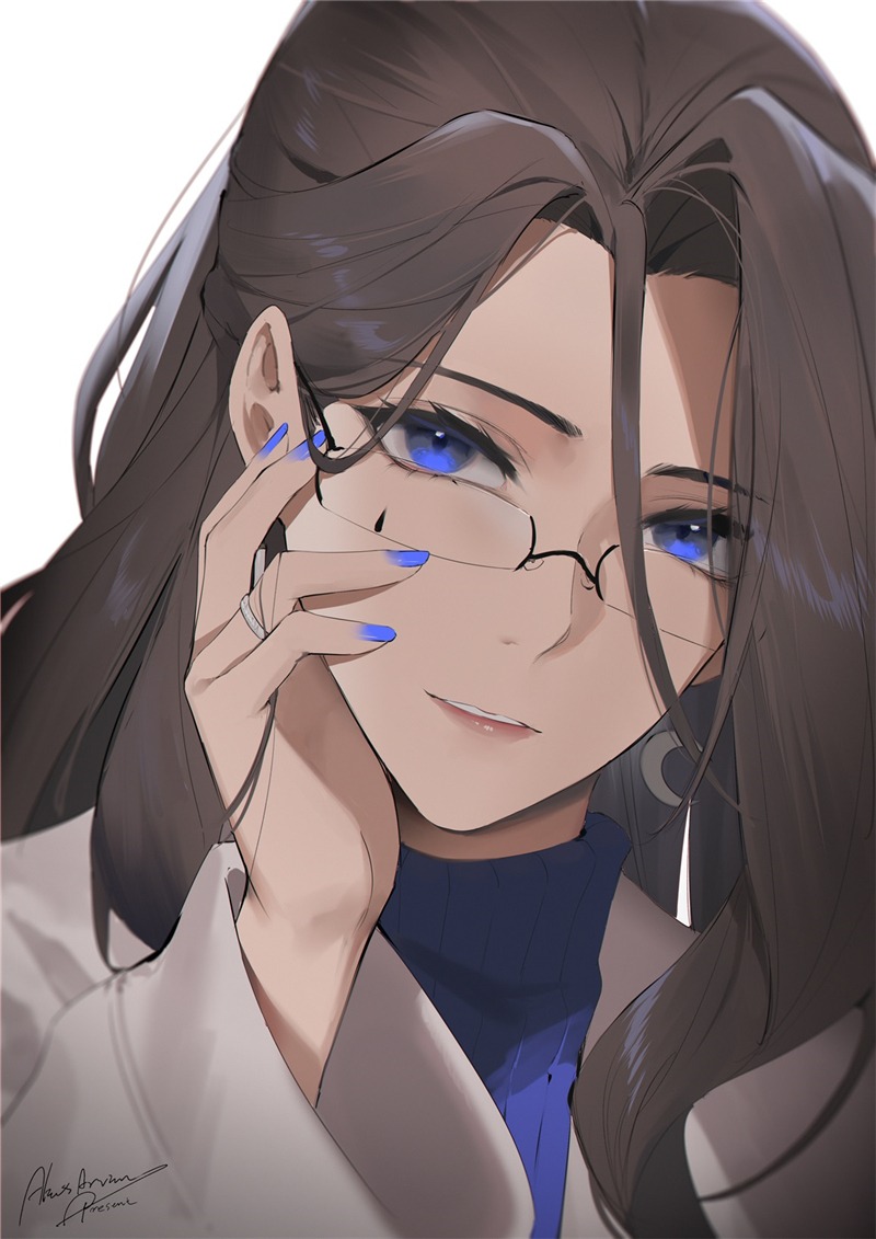 眼镜特辑p站二次元女生头像