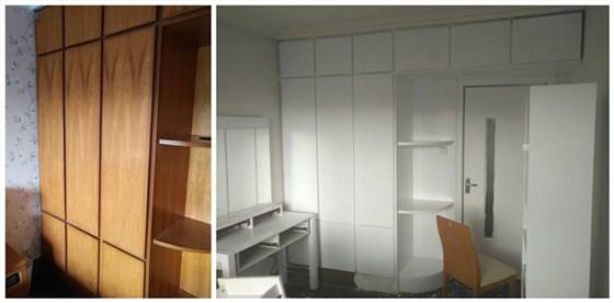 旧衣柜怎么改造翻新