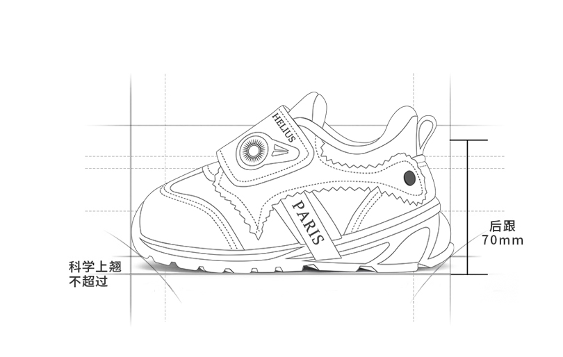赫利俄斯helius设计一双健康合适的儿童鞋需要研究哪些方面