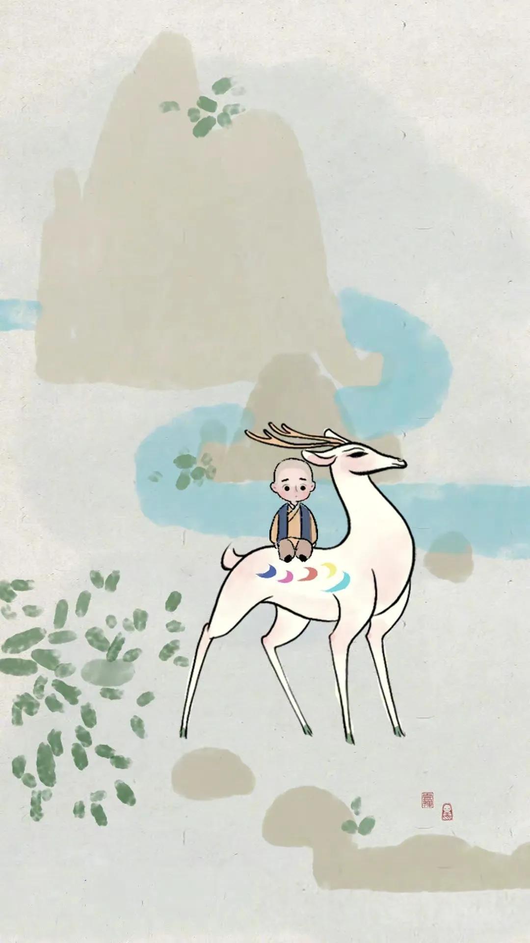 一禅小和尚壁纸,与自己促膝长谈,与孤独握手言欢