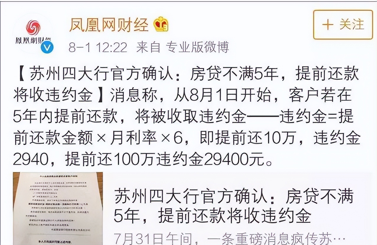 【房贷提前还款有违约金吗】银行房贷提前还款有违约金吗