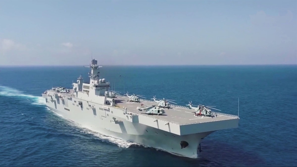 两艘075同时出动:海南舰广西舰演练立体登陆,时刻准备跨海作战