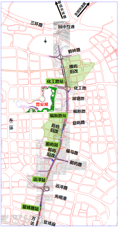 連接福州五四北與江南cbd的2.5環