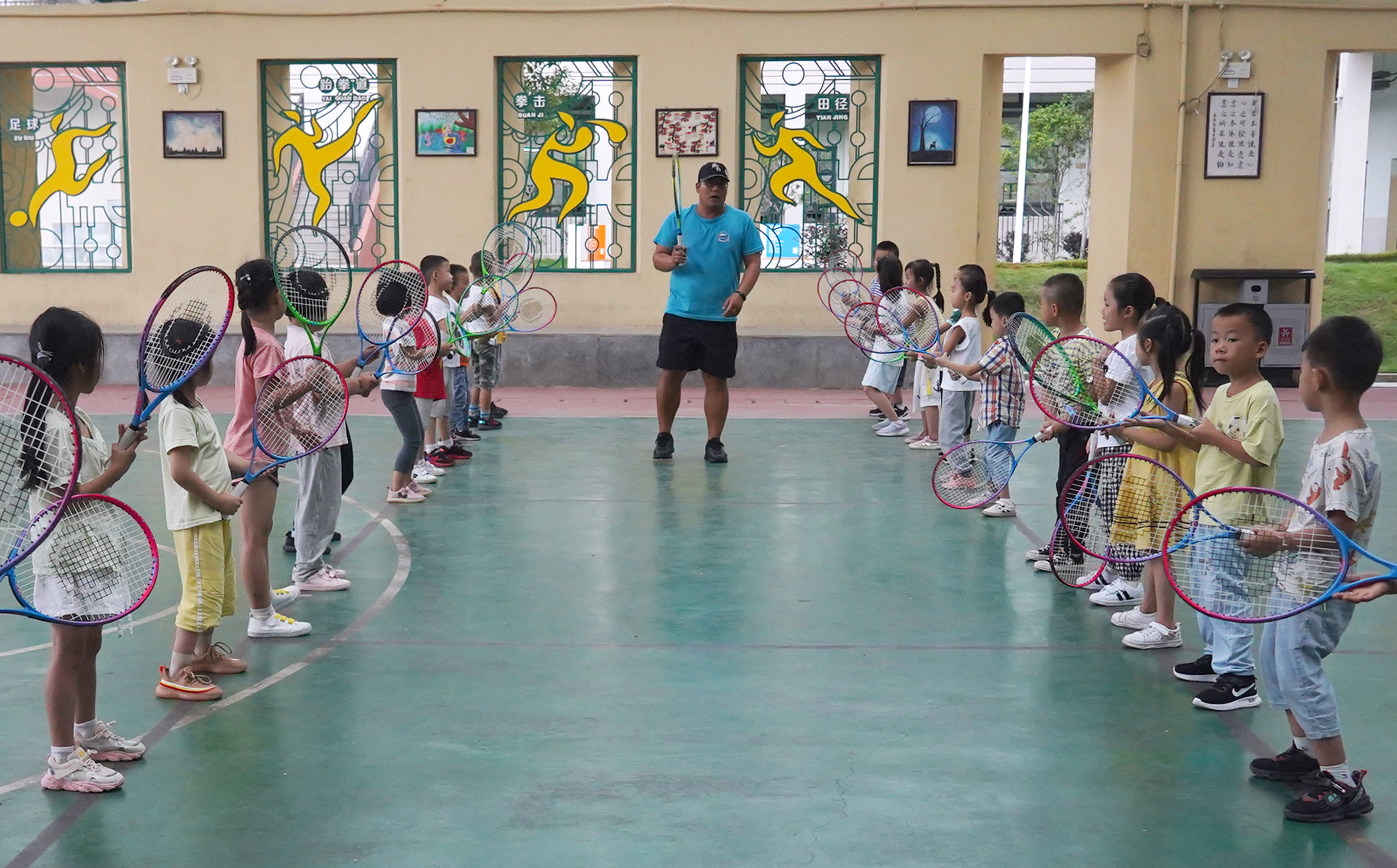 新学期的趣味网球课(6)